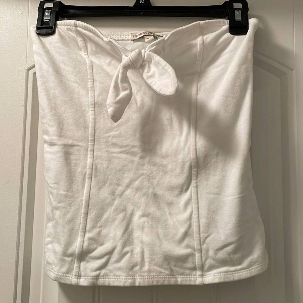 Express One Eleven sweet heart neckline tube top